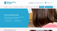 Desktop Screenshot of harmonycare.co.uk