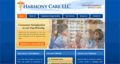 Desktop Screenshot of harmonycare.net